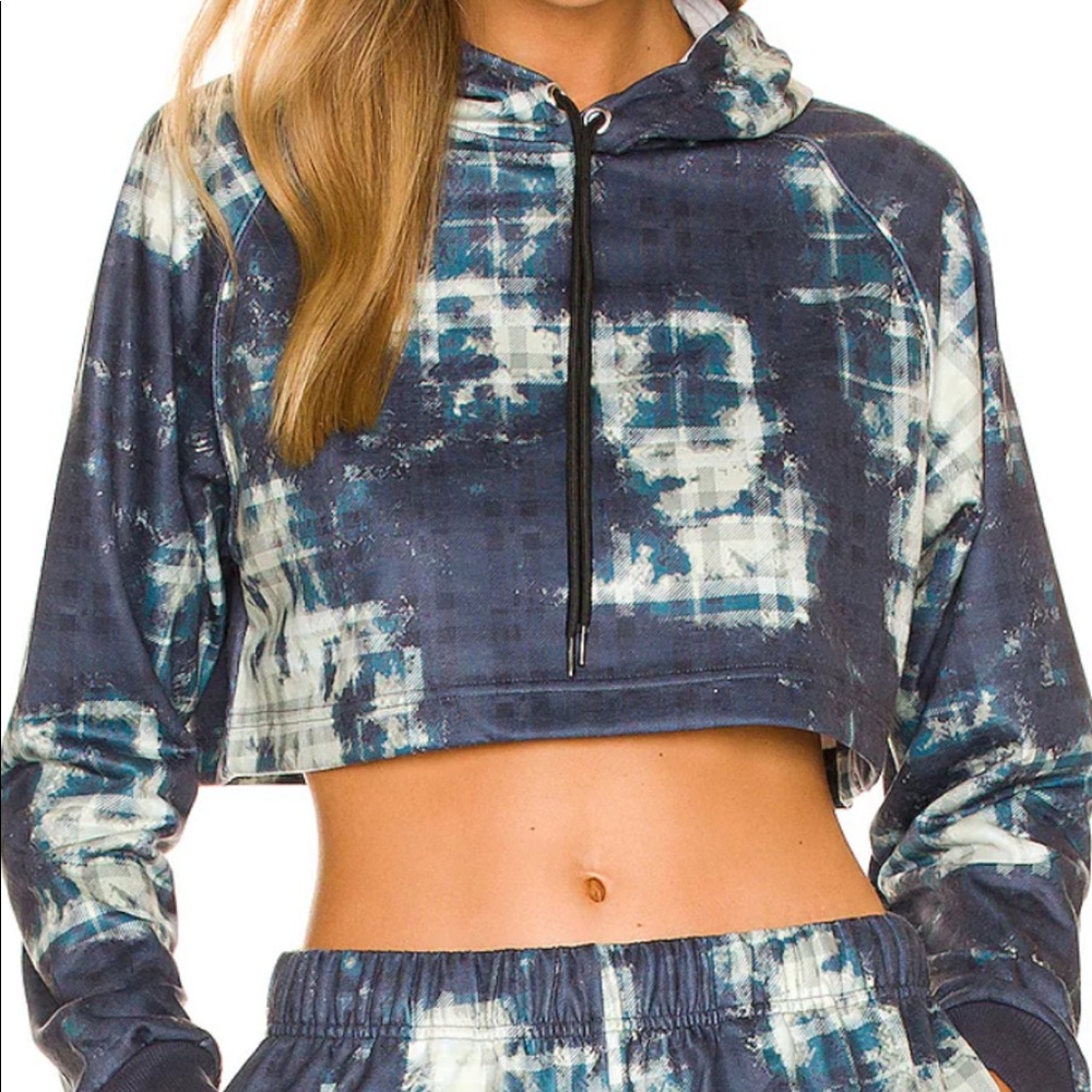 NWT Adam Selman cropped hoodie